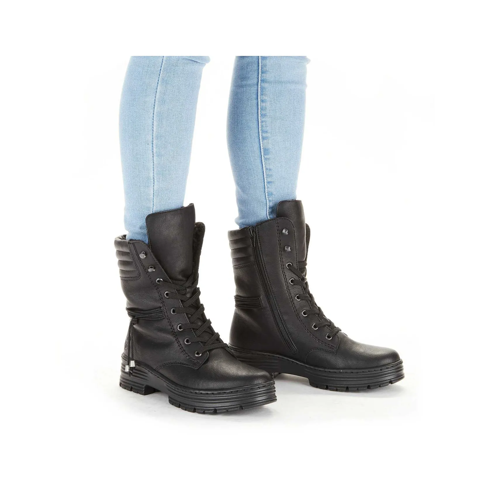 Rieker Ankle Boots & Boots-Women'S Corded Boots Deep Black
