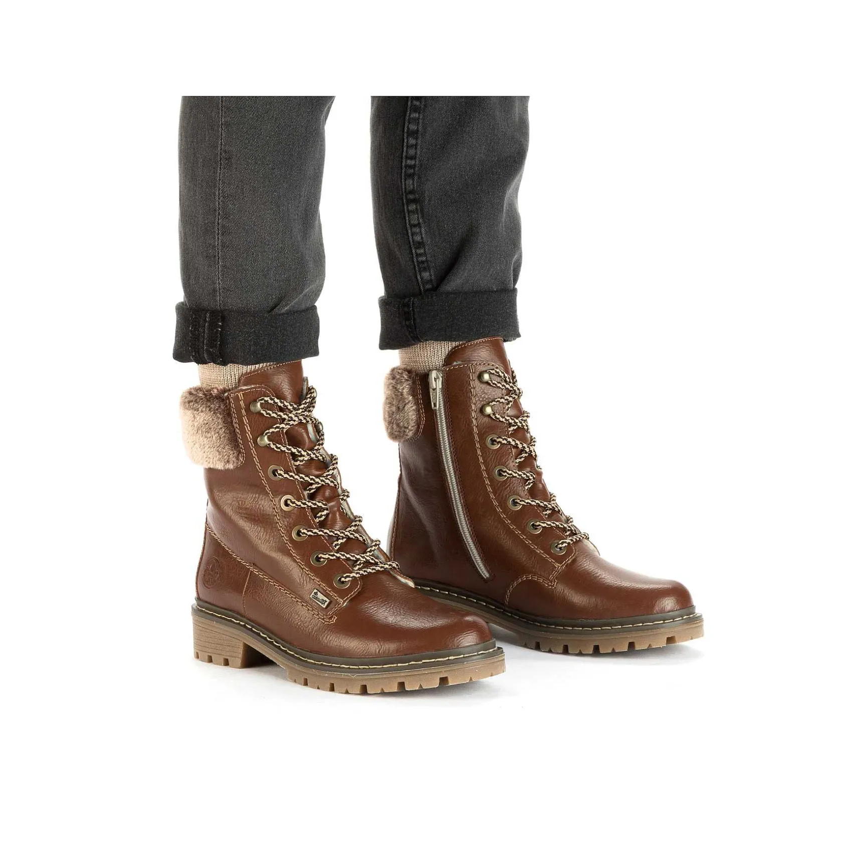 Rieker Ankle Boots & Boots-Women'S Corded Boots Fox Brown