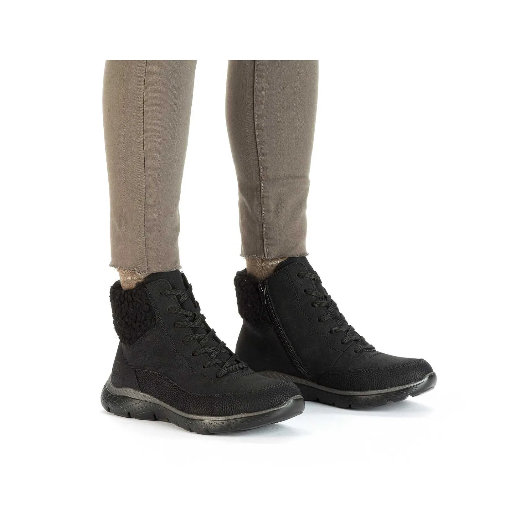 Rieker Ankle Boots & Boots-Women'S Corded Boots Deep Black