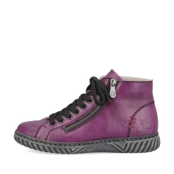 Rieker Ankle Boots & Boots-Women'S Corded Boots Aubergine-Black