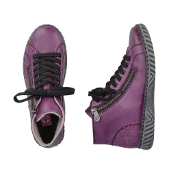 Rieker Ankle Boots & Boots-Women'S Corded Boots Aubergine-Black
