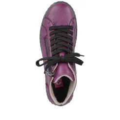 Rieker Ankle Boots & Boots-Women'S Corded Boots Aubergine-Black