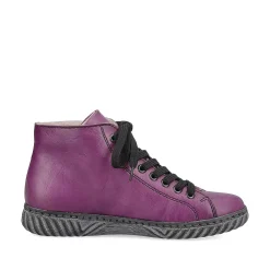 Rieker Ankle Boots & Boots-Women'S Corded Boots Aubergine-Black