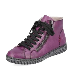 Rieker Ankle Boots & Boots-Women'S Corded Boots Aubergine-Black