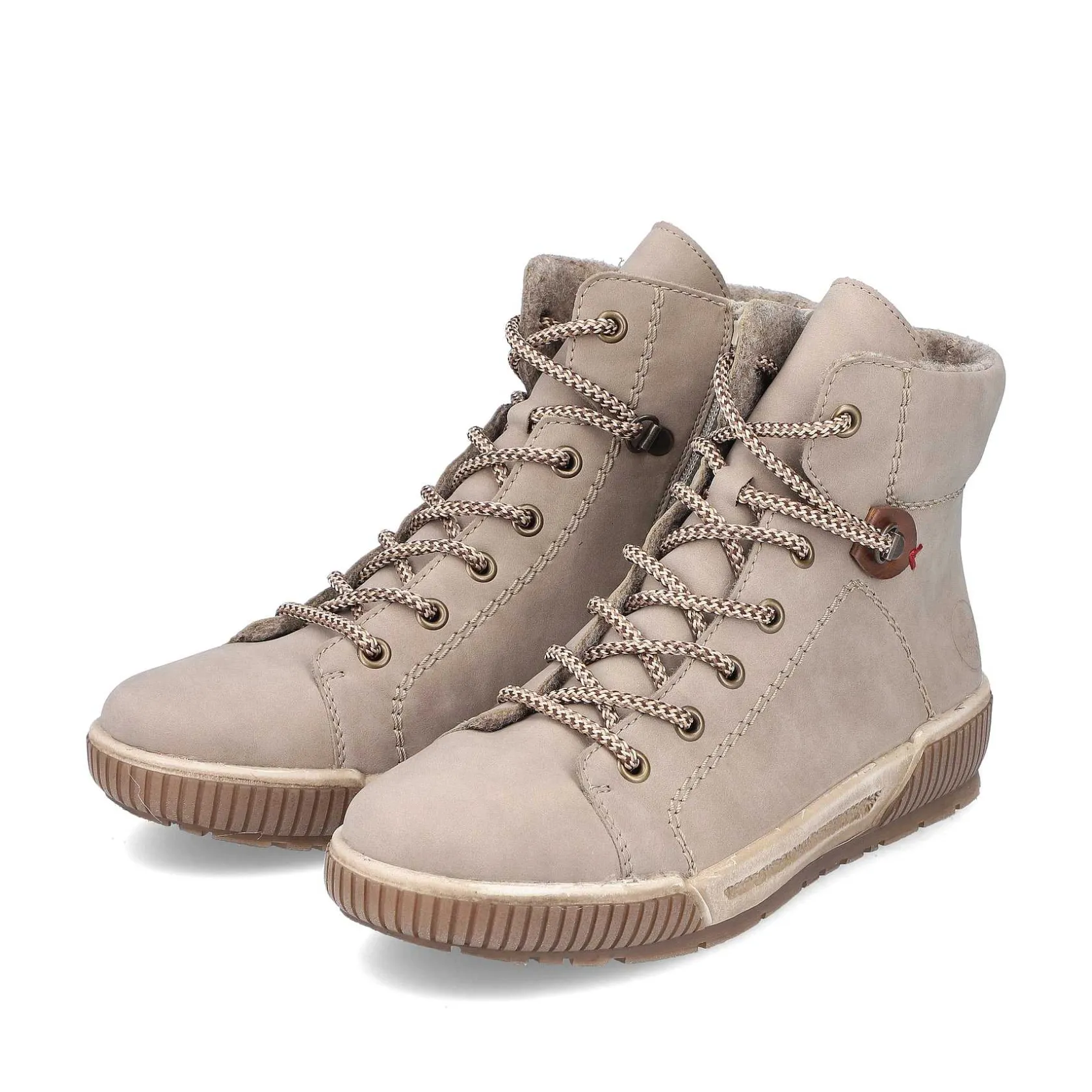 Rieker Ankle Boots & Boots-Women'S Corded Boots Cream Beige