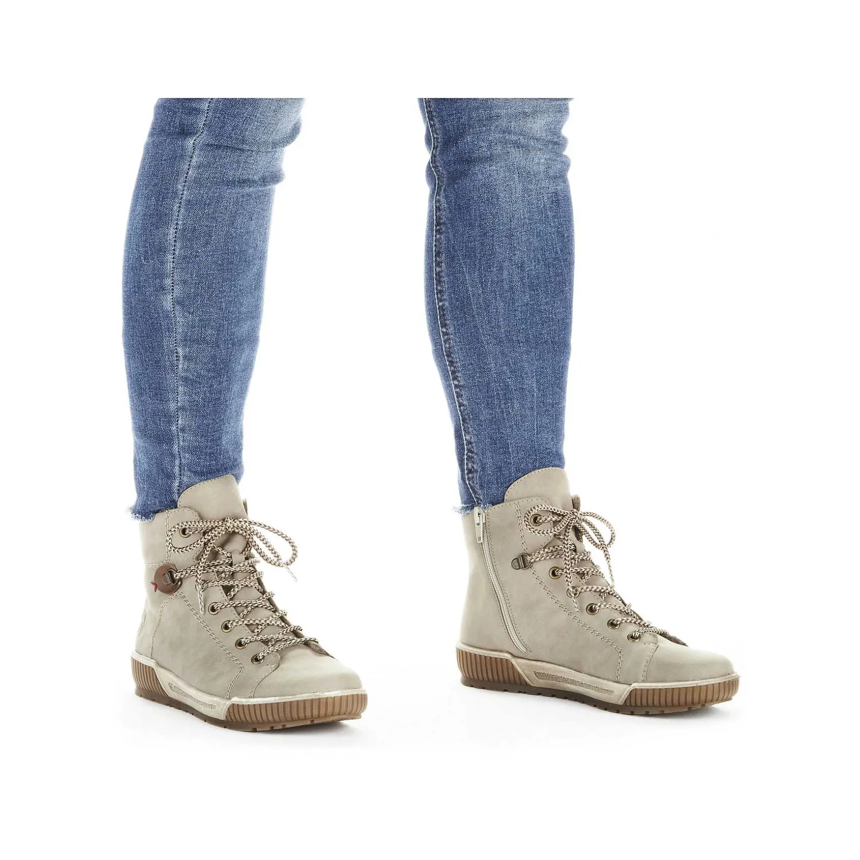 Rieker Ankle Boots & Boots-Women'S Corded Boots Cream Beige