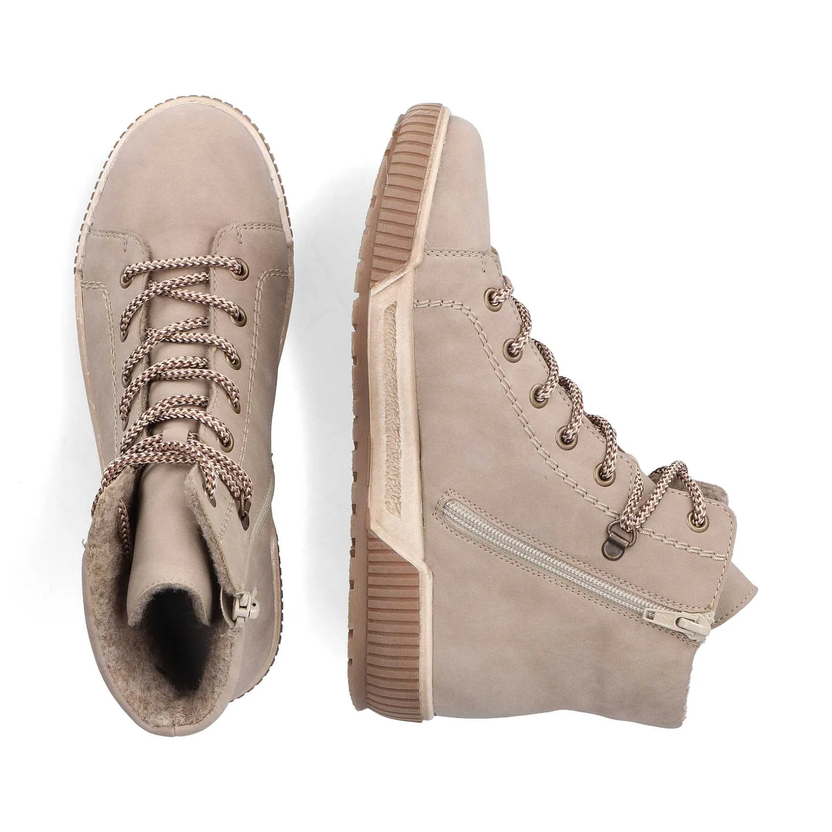 Rieker Ankle Boots & Boots-Women'S Corded Boots Cream Beige