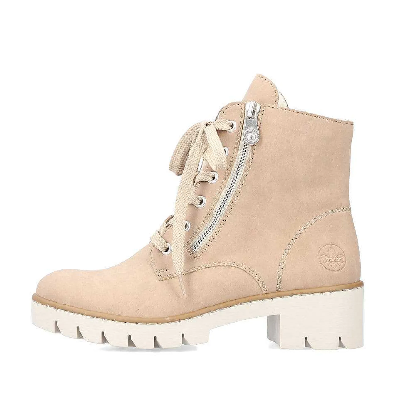 Rieker Ankle Boots & Boots-Women'S Corded Boots Cream Beige