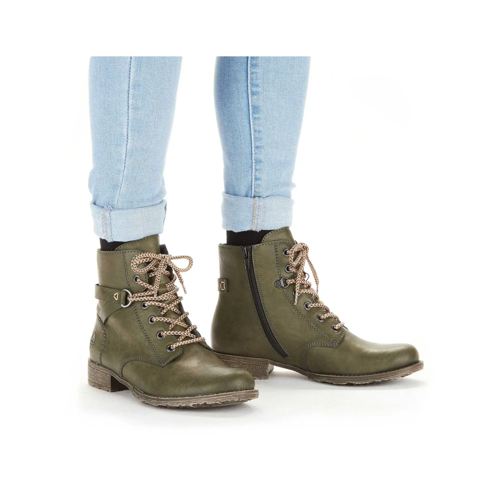 Rieker Ankle Boots & Boots-Women'S Corded Boots Olive Green