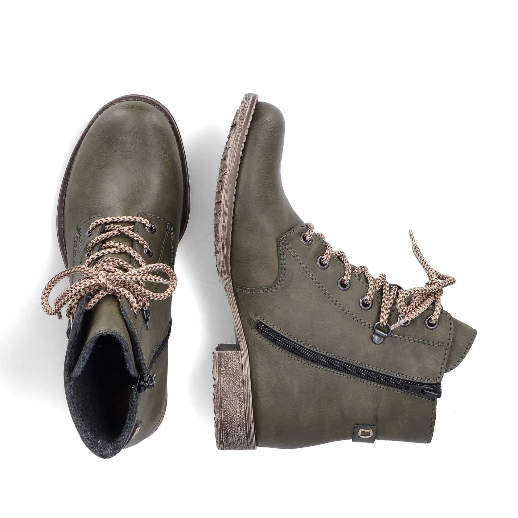 Rieker Ankle Boots & Boots-Women'S Corded Boots Olive Green