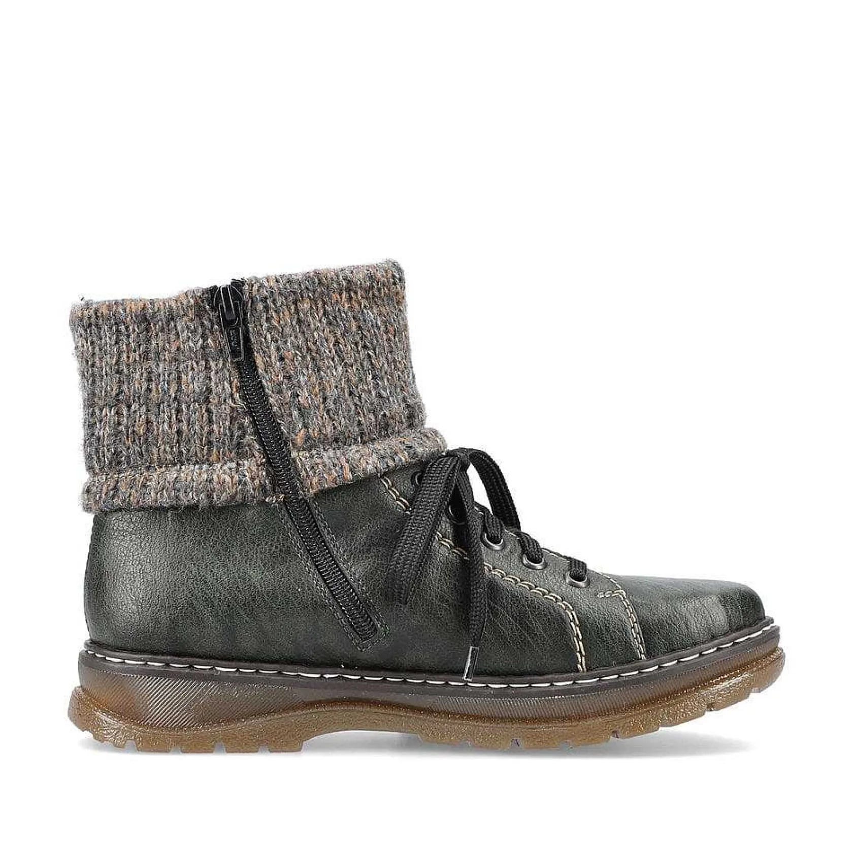 Rieker Ankle Boots & Boots-Women'S Corded Boots In Green Grey