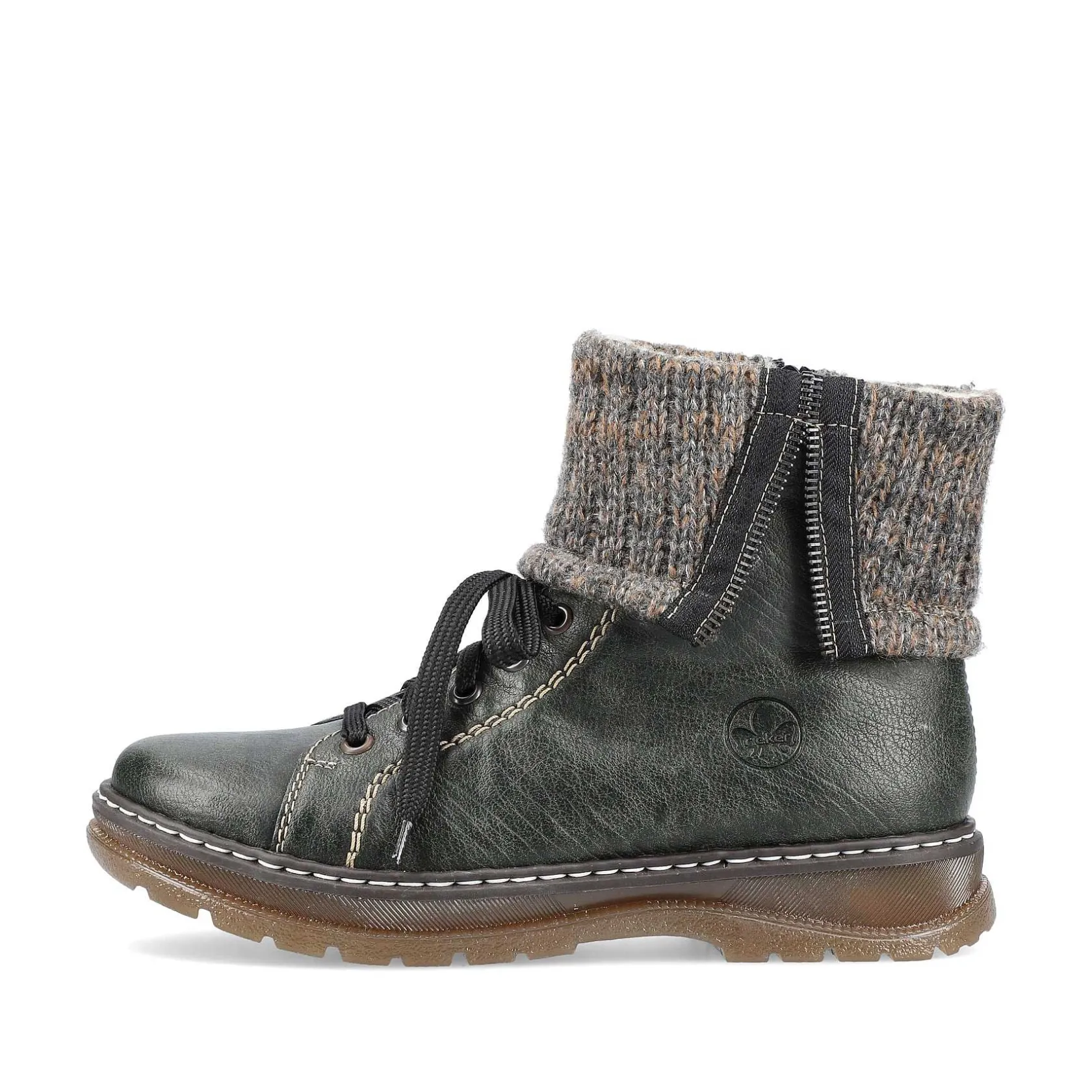 Rieker Ankle Boots & Boots-Women'S Corded Boots In Green Grey