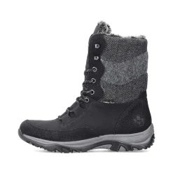 Rieker Ankle Boots & Boots-Women'S Corded Boots Deep Black
