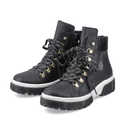 Rieker Ankle Boots & Boots-Women'S Corded Boots Deep Black