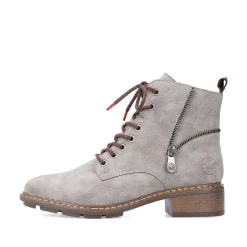 Rieker Ankle Boots & Boots-Women'S Corded Boots Silver Gray