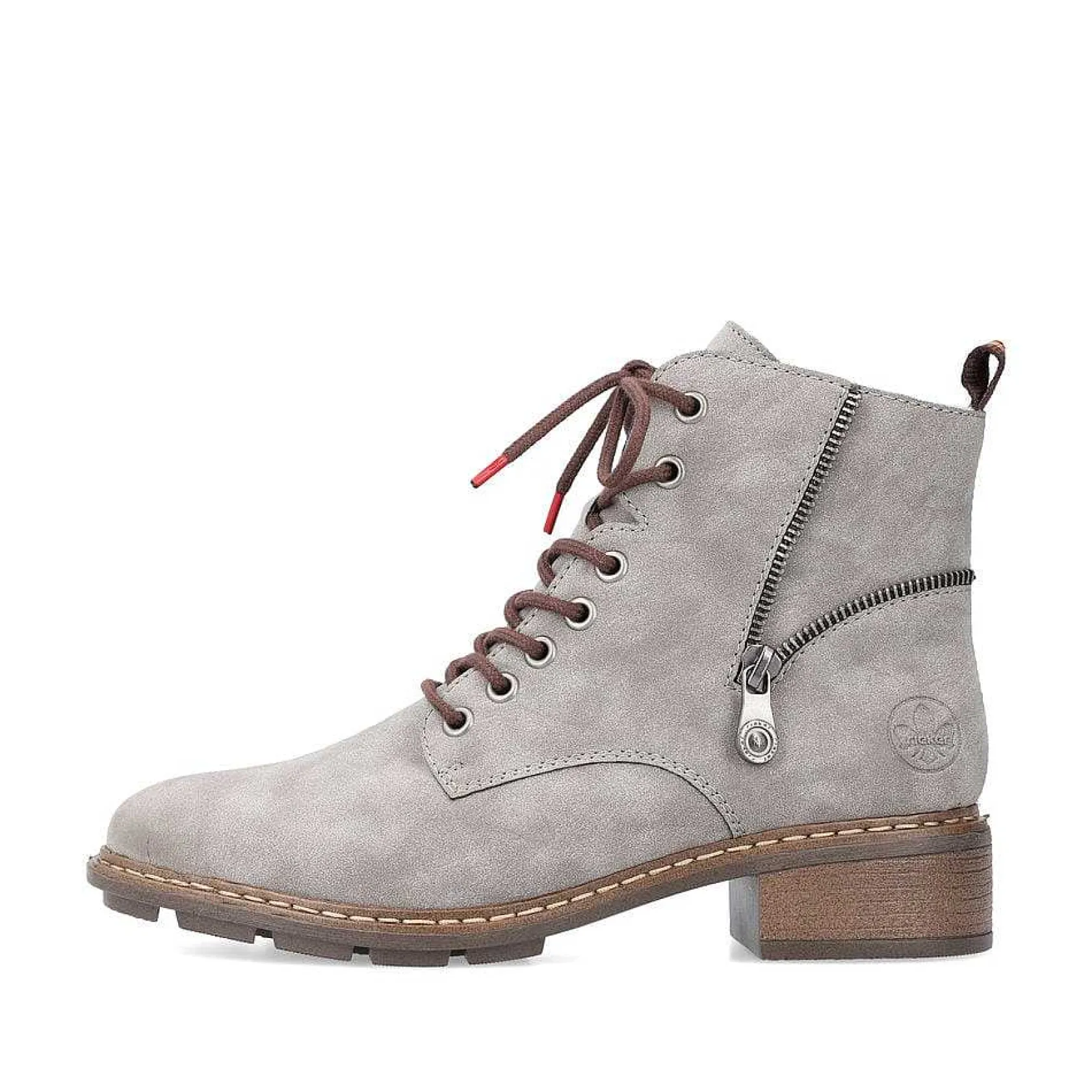 Rieker Ankle Boots & Boots-Women'S Corded Boots Silver Gray