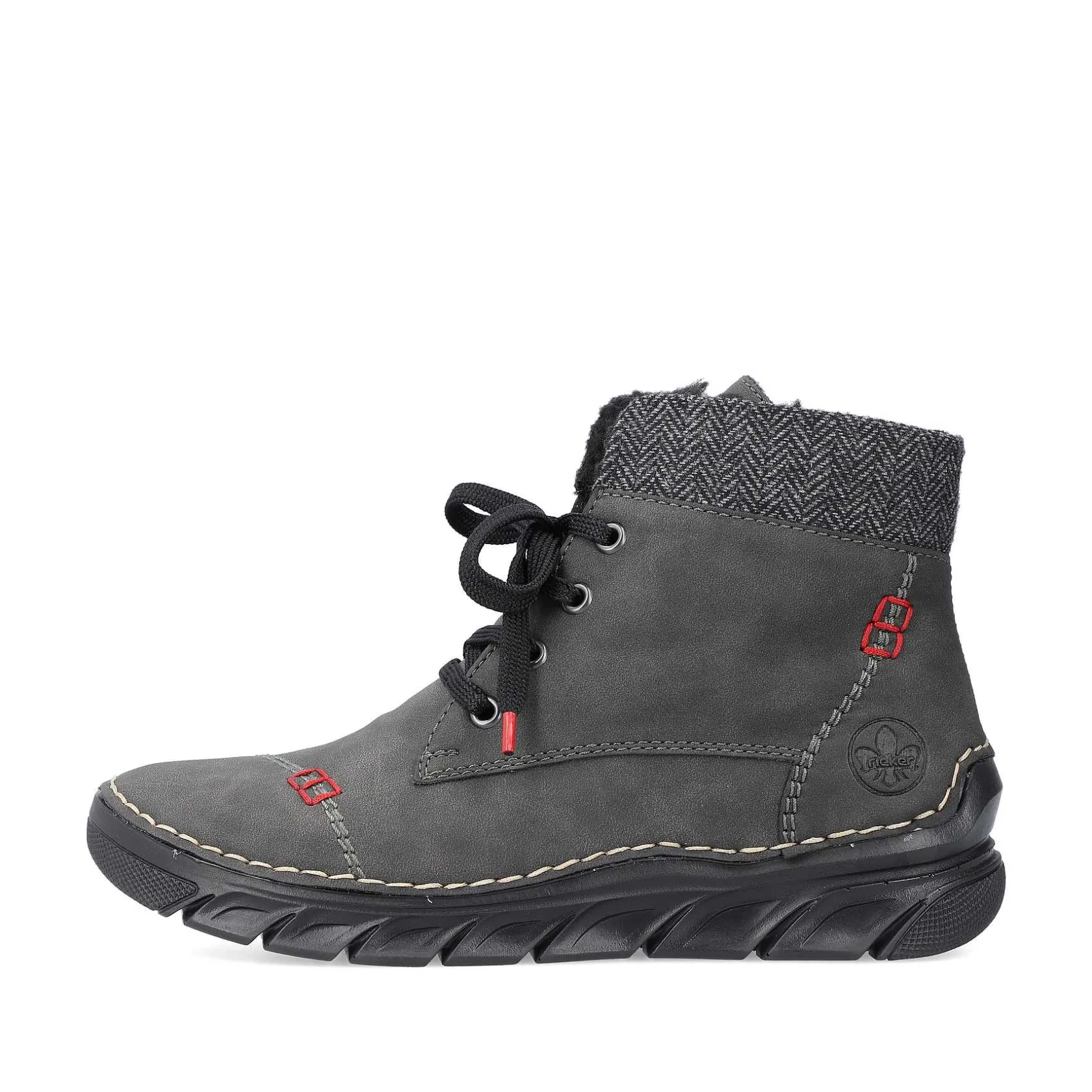 Rieker Ankle Boots & Boots-Women'S Corded Boots Anthracite