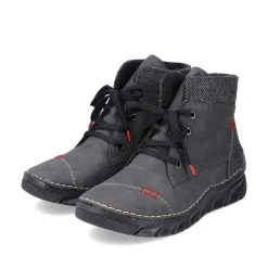 Rieker Ankle Boots & Boots-Women'S Corded Boots Anthracite