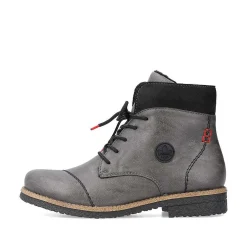 Rieker Ankle Boots & Boots-Women'S Corded Boots Platinum Gray