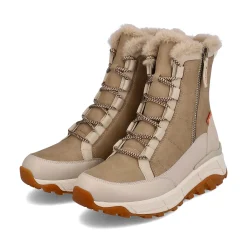 Rieker Ankle Boots & Boots-Women'S Corded Boots Cream Beige