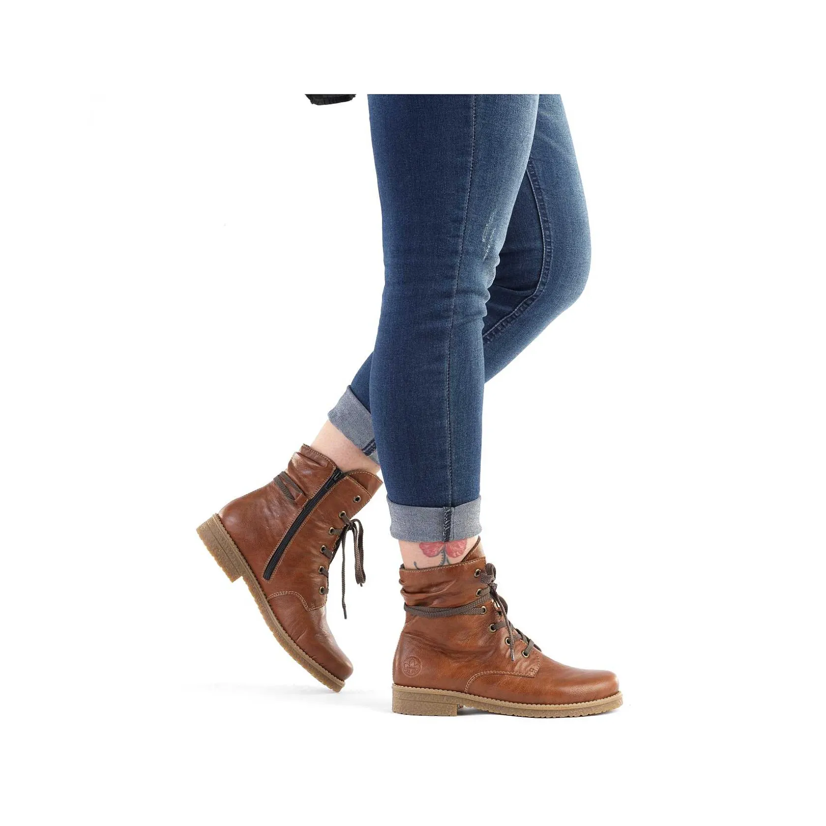Rieker Ankle Boots & Boots-Women'S Corded Boots Chestnut Brown