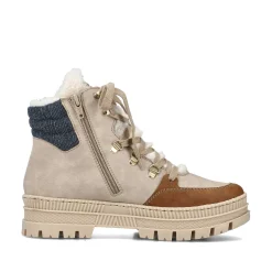 Rieker Ankle Boots & Boots-Women'S Corded Boots Beige Noisette