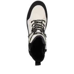 Rieker Ankle Boots & Boots-Women'S Corded Boots Snow-White Deep-Black
