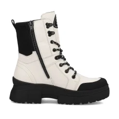 Rieker Ankle Boots & Boots-Women'S Corded Boots Snow-White Deep-Black
