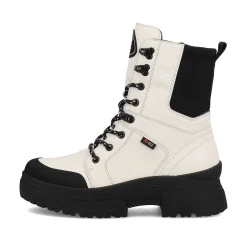 Rieker Ankle Boots & Boots-Women'S Corded Boots Snow-White Deep-Black