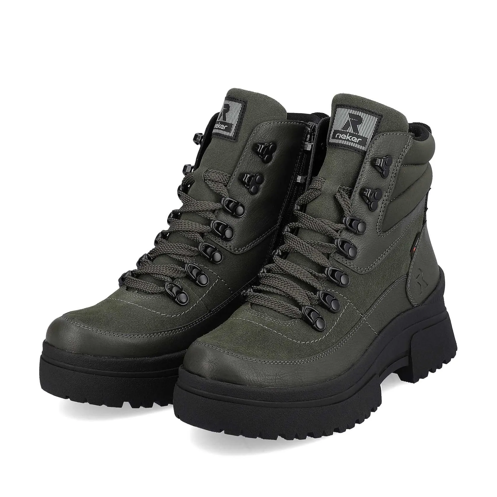 Rieker Ankle Boots & Boots-Women'S Corded Boots Army Green Black