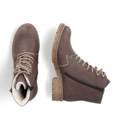 Rieker Ankle Boots & Boots-Women'S Corded Boots Chocolate Brown