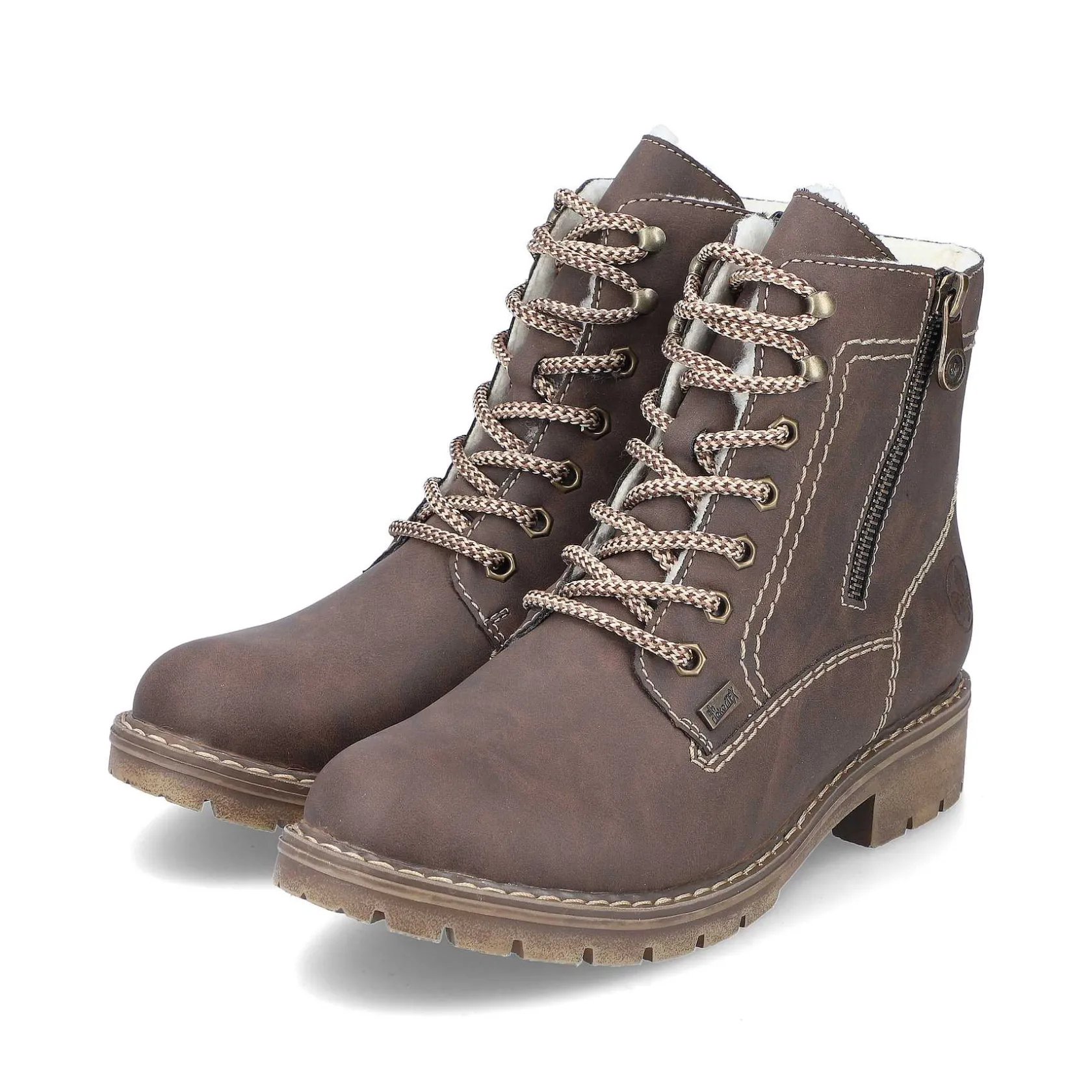 Rieker Ankle Boots & Boots-Women'S Corded Boots Chocolate Brown