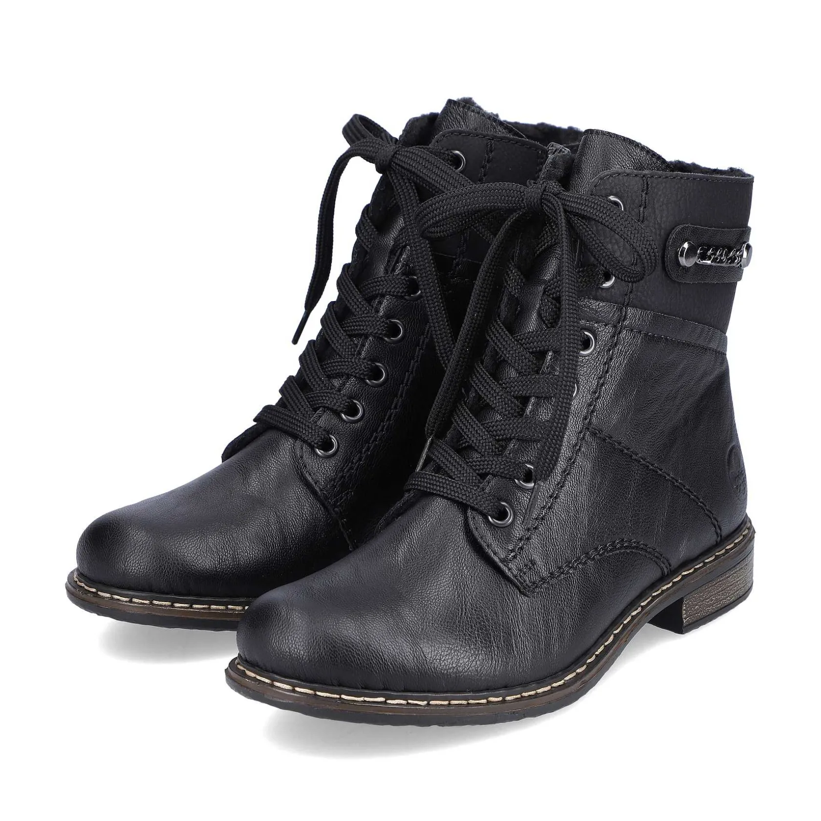 Rieker Ankle Boots & Boots-Women'S Corded Boots Deep Black
