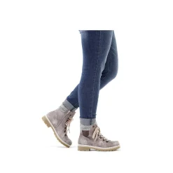 Rieker Ankle Boots & Boots-Women'S Corded Boots Platinum Gray