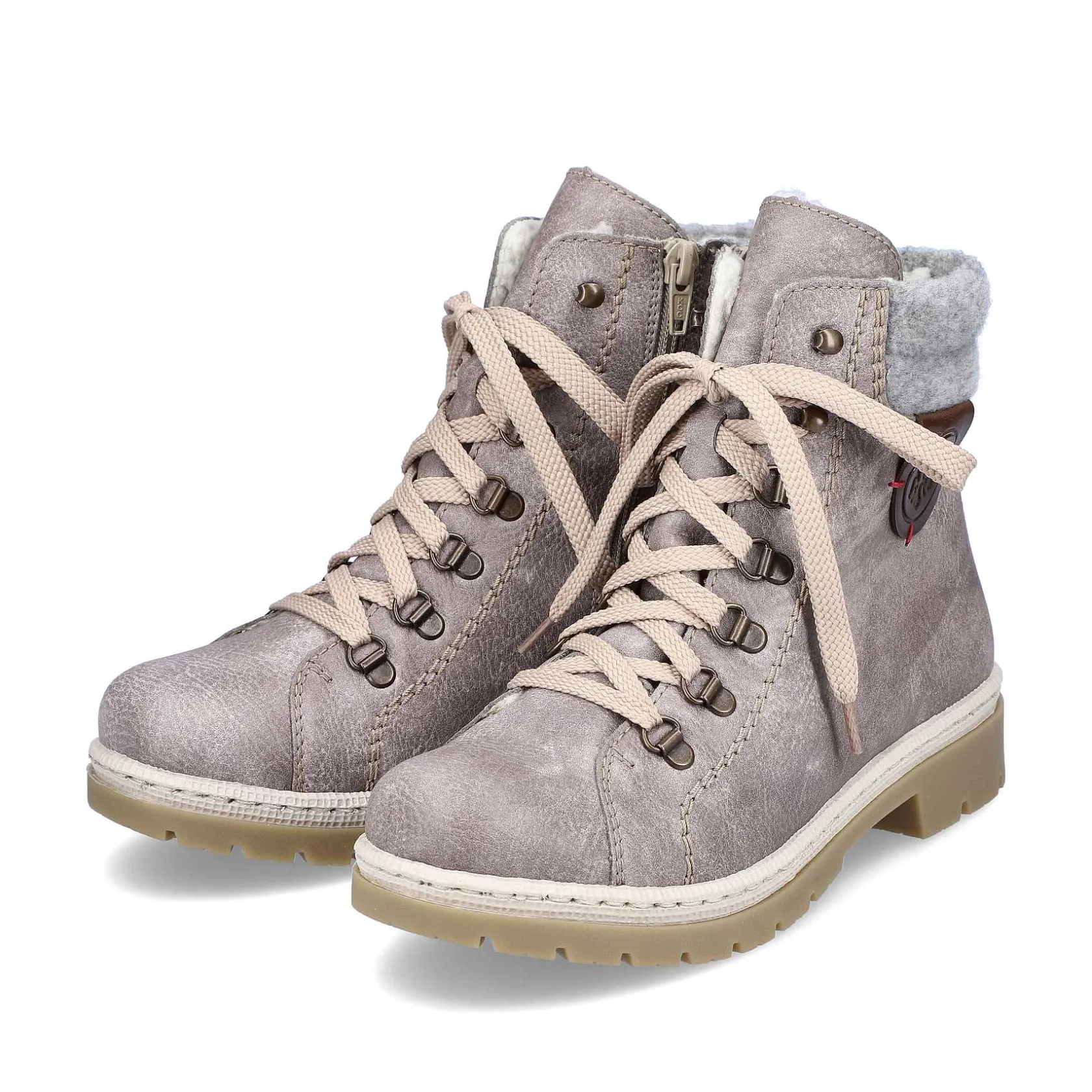 Rieker Ankle Boots & Boots-Women'S Corded Boots Platinum Gray