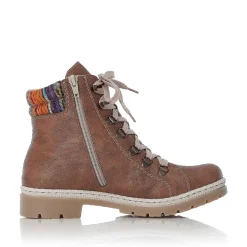 Rieker Ankle Boots & Boots-Women'S Corded Boots, Nut Brown