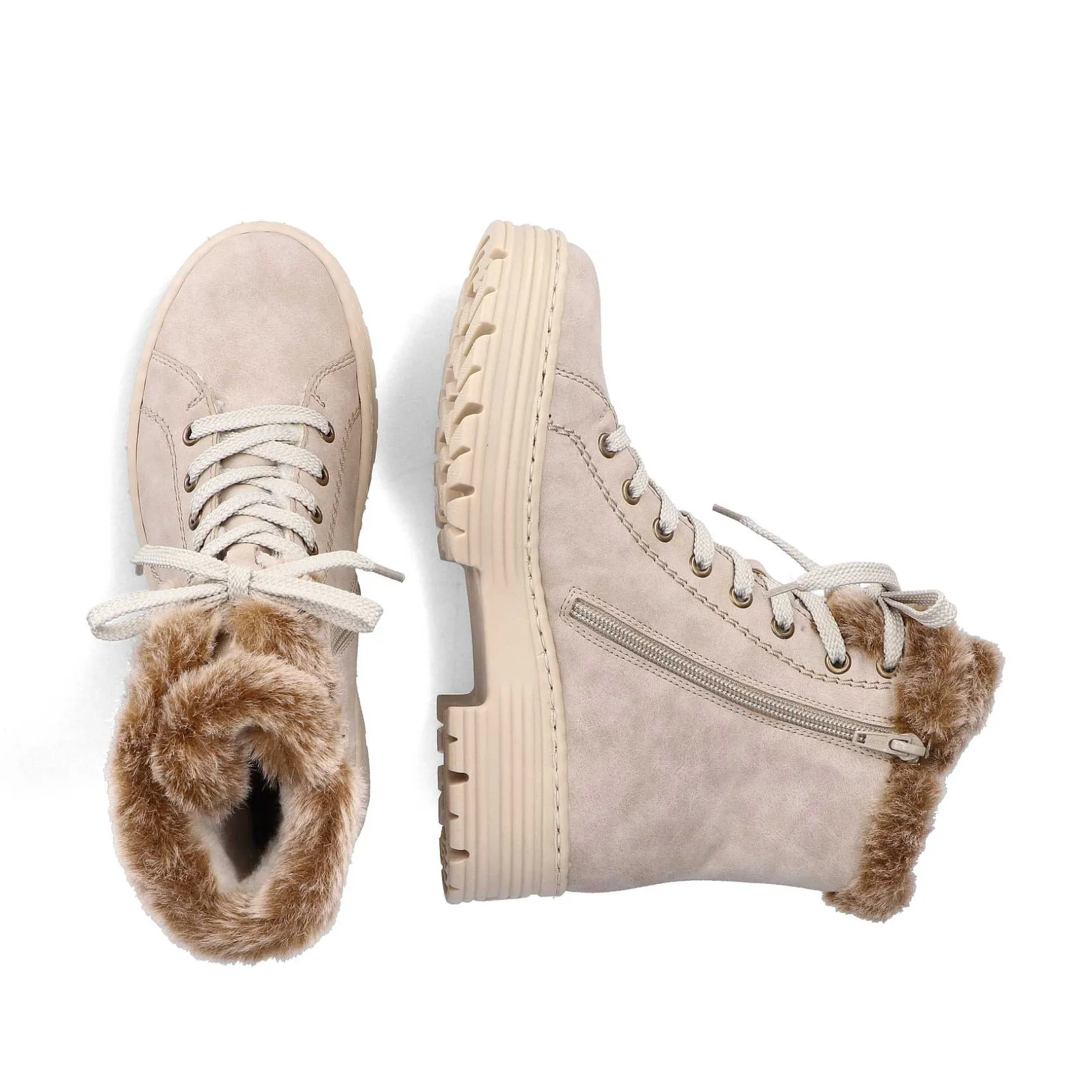 Rieker Ankle Boots & Boots-Women'S Corded Boots Light Beige