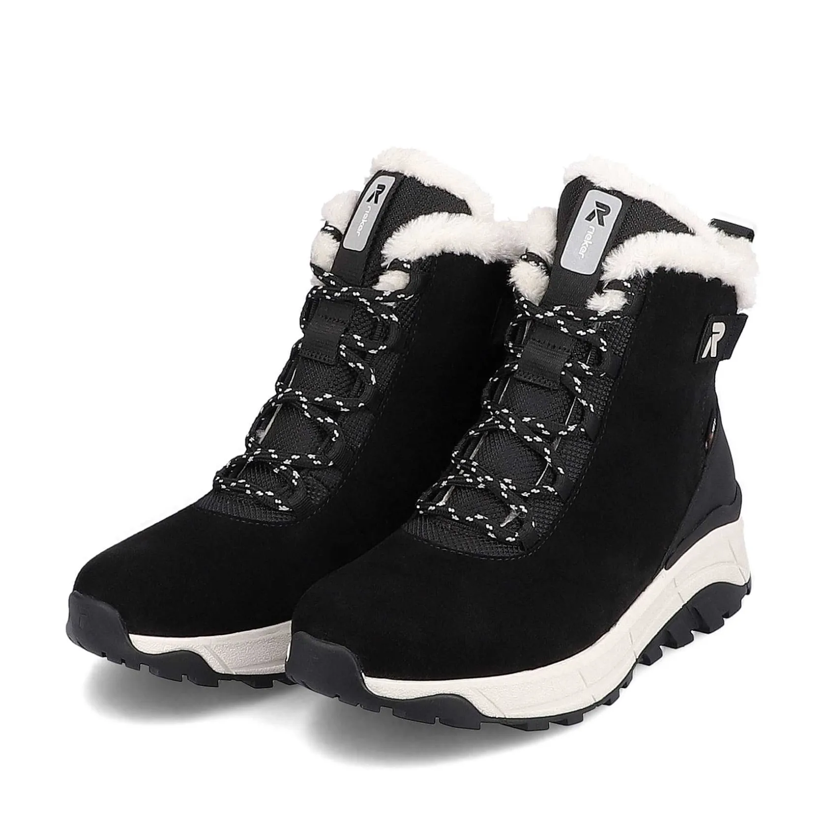 Rieker Ankle Boots & Boots-Women'S Corded Boots Deep Black Pearl