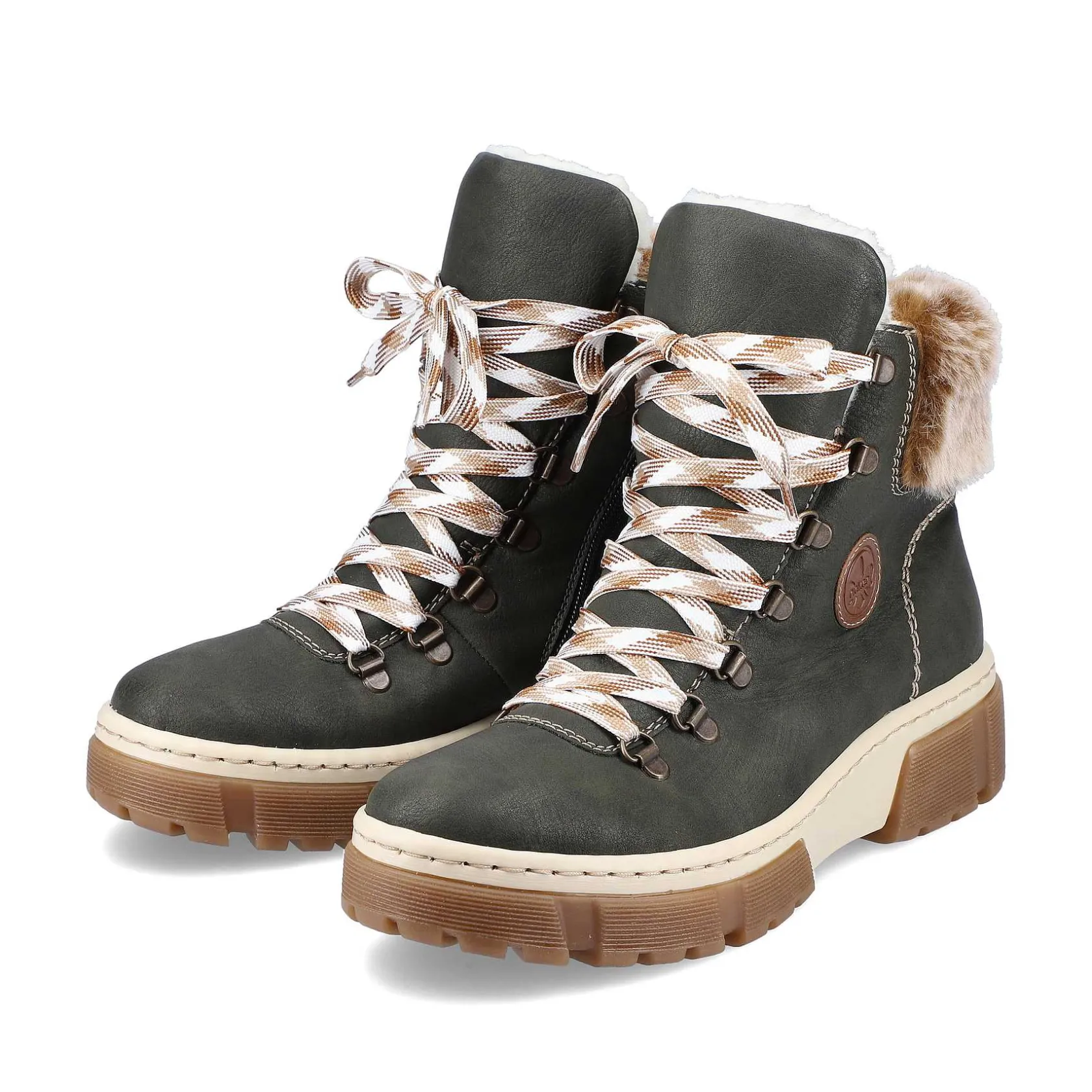 Rieker Ankle Boots & Boots-Women'S Corded Boots Olive Green