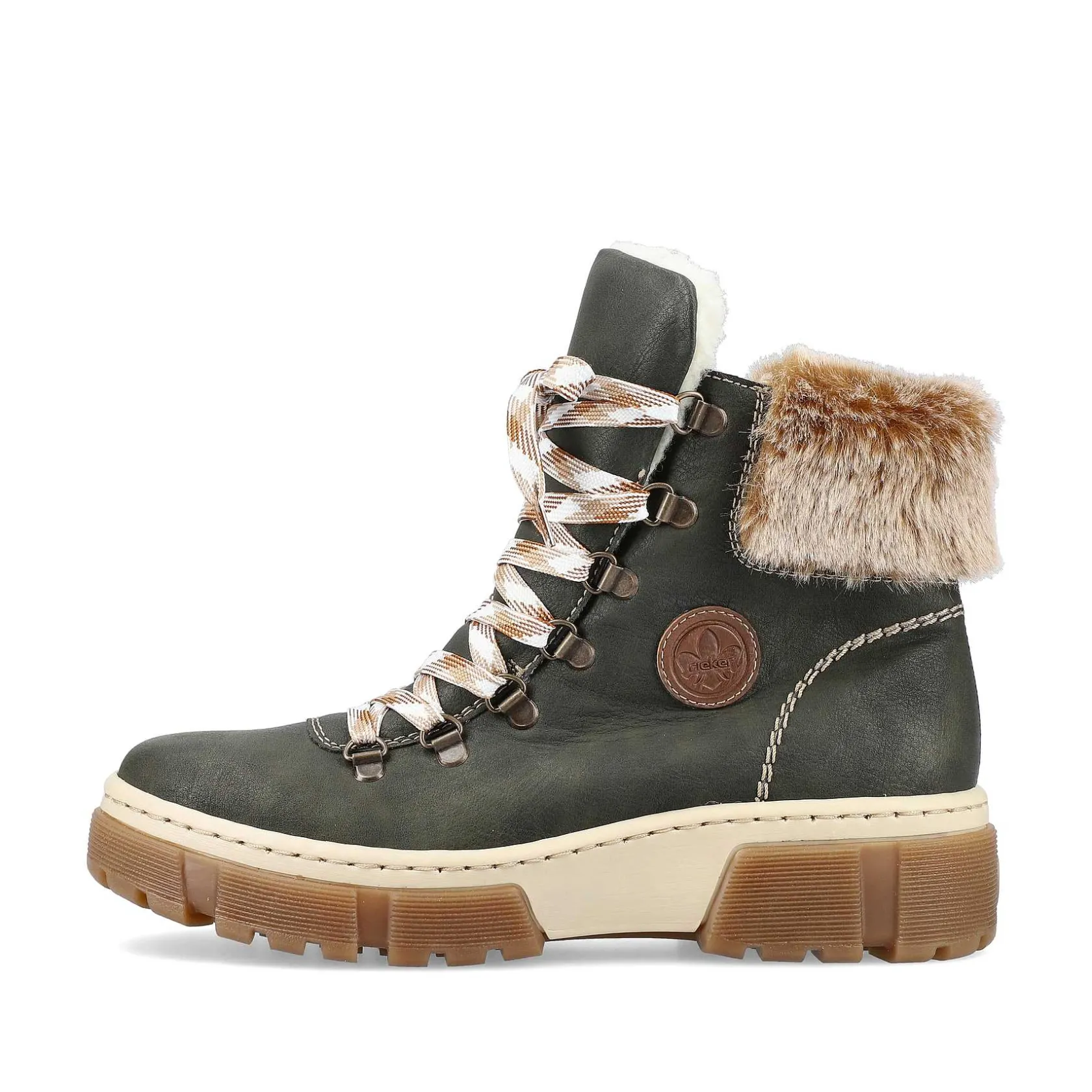 Rieker Ankle Boots & Boots-Women'S Corded Boots Olive Green
