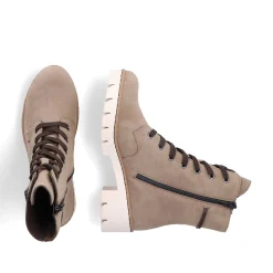 Rieker Ankle Boots & Boots-Women'S Corded Boots Beige Brown