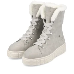 Rieker Ankle Boots & Boots-Women'S Corded Boots Platinum Grey
