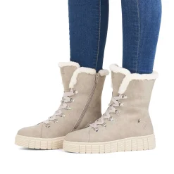 Rieker Ankle Boots & Boots-Women'S Corded Boots Platinum Grey