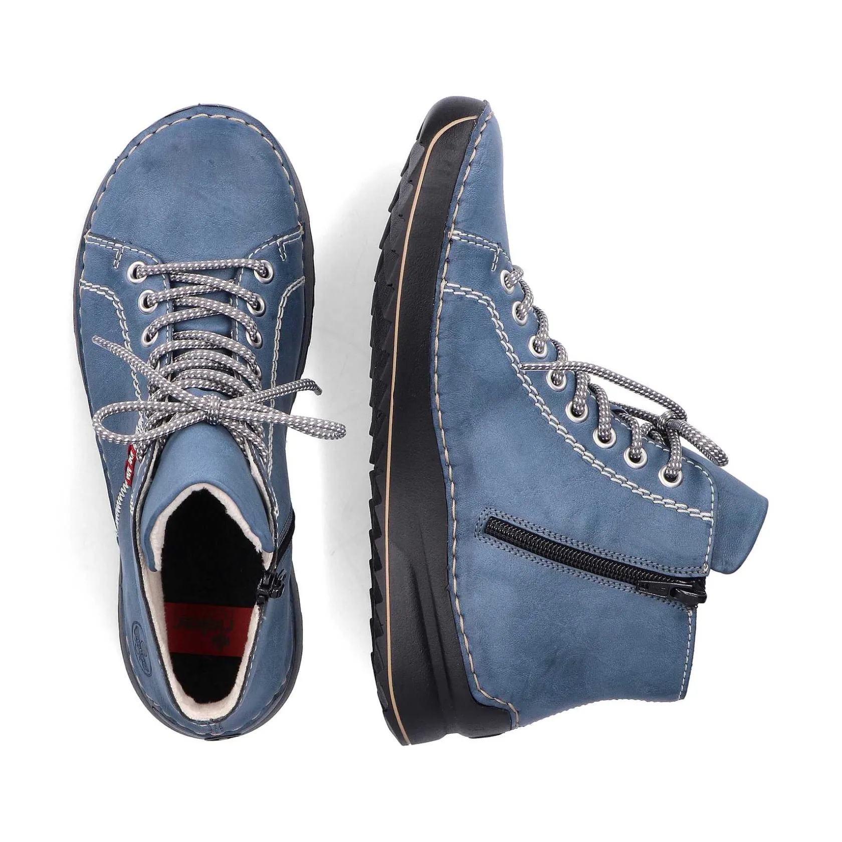 Rieker Ankle Boots & Boots-Women'S Corded Boots Blue Gray