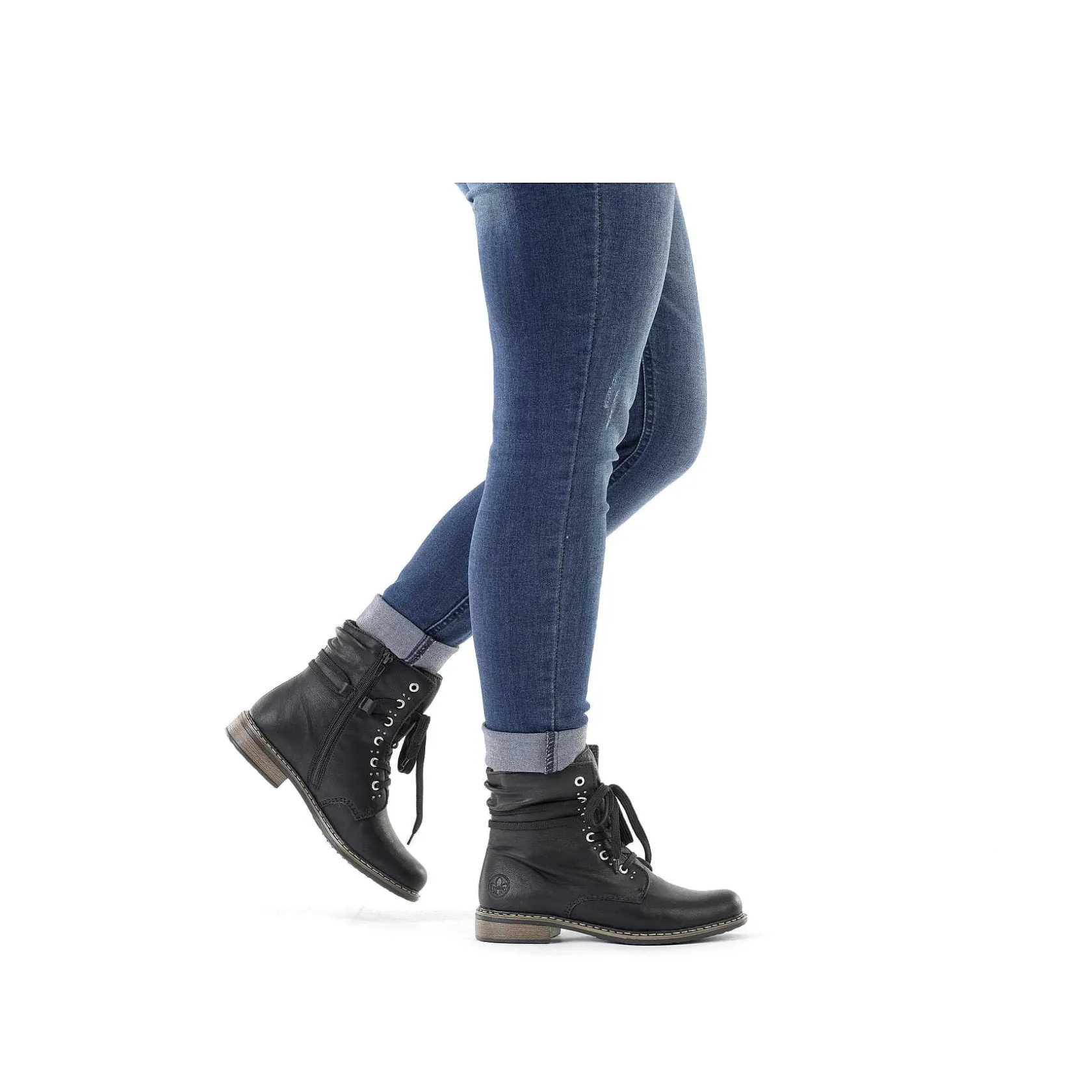 Rieker Ankle Boots & Boots-Women'S Corded Boots Asphalt Black