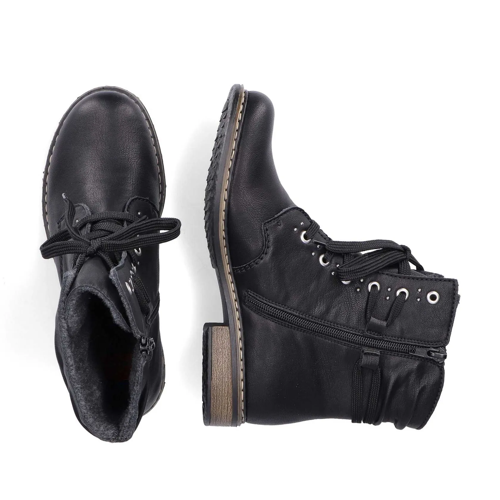 Rieker Ankle Boots & Boots-Women'S Corded Boots Asphalt Black