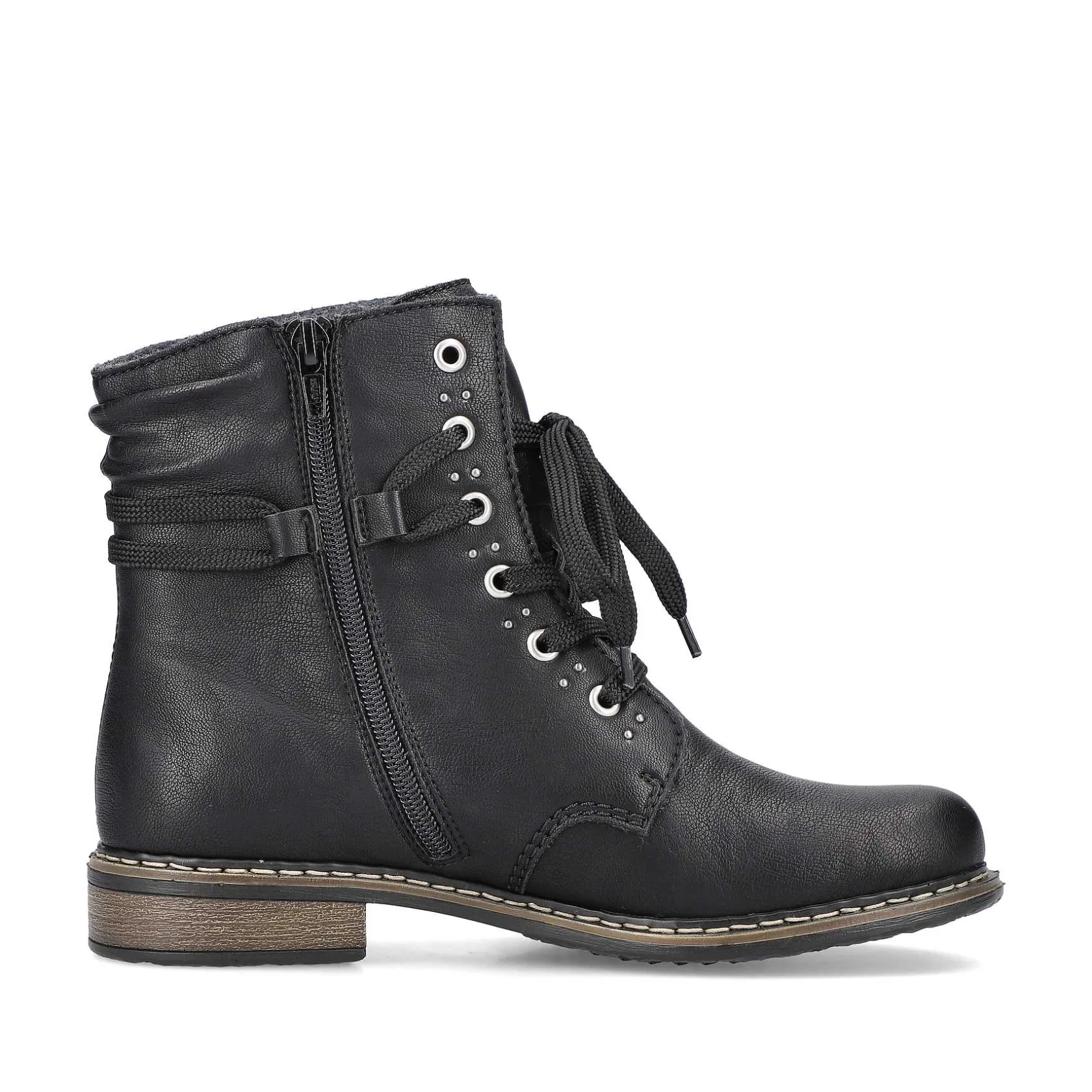 Rieker Ankle Boots & Boots-Women'S Corded Boots Asphalt Black