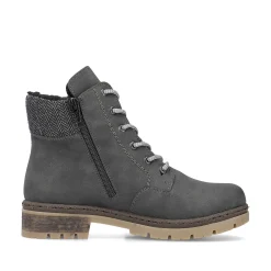 Rieker Ankle Boots & Boots-Women'S Corded Boots Asphalt Gray