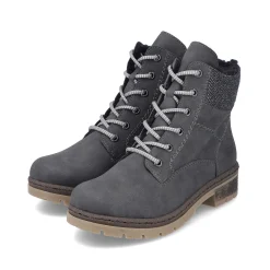 Rieker Ankle Boots & Boots-Women'S Corded Boots Asphalt Gray