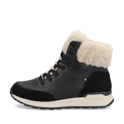 Rieker Ankle Boots & Boots-Women'S Corded Boots Midnight-Black Stone-Grey